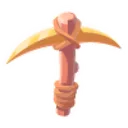 Copper Pickaxe Sticker