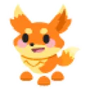 Flaming Fox Sticker