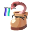 Gay Snake in a Boot Sticker