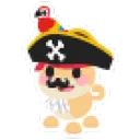 Pirate Dog Sticker