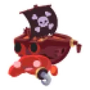 Pirate Hermit Crab Sticker