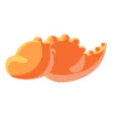 Stegosaurus Throw Toy Sticker