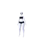 Model Doll Woman - Colorable