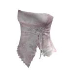 🍀Summer Drawstring Tube Top (Pink Flower)