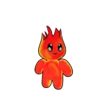 Cute Fire Boy (Neon)