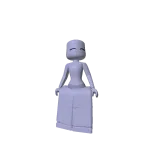 Woman Thin Blocky