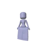 Woman Blocky Doll