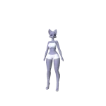 Model Cat - White