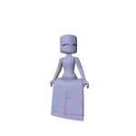 Woman Blocky Doll