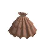 adidas Peach Cold Shoulder Ballgown