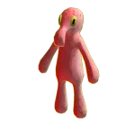 Red Squid Painted Suit