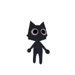Mini Black Cat Neon