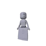Woman Slim Blocky