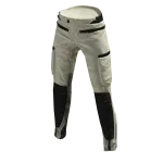 Textured Leather Pants - White