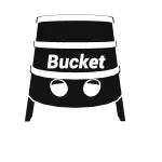 Black and White Bucket