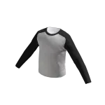 Baseball Long Sleeve - B&W