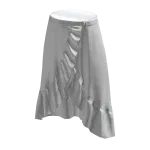 Long Ruffle Skirt - White