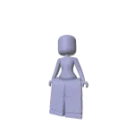 Woman Slim Blocky Doll