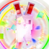 Rainbow Pink Bunny