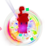 Rainbow Snow Bunny