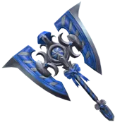 Blue Swirly Axe