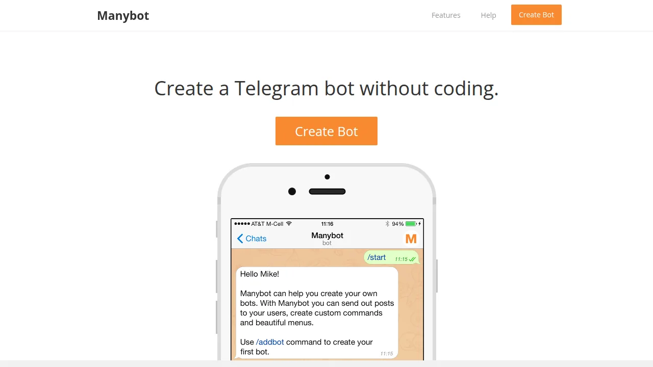 Сайт ManyBot