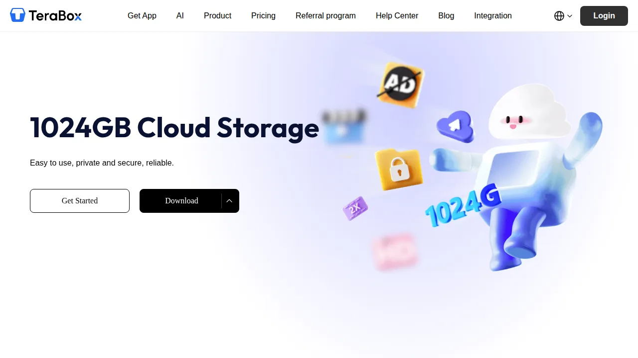 Главная TeraBox: 1024GB Cloud Storage