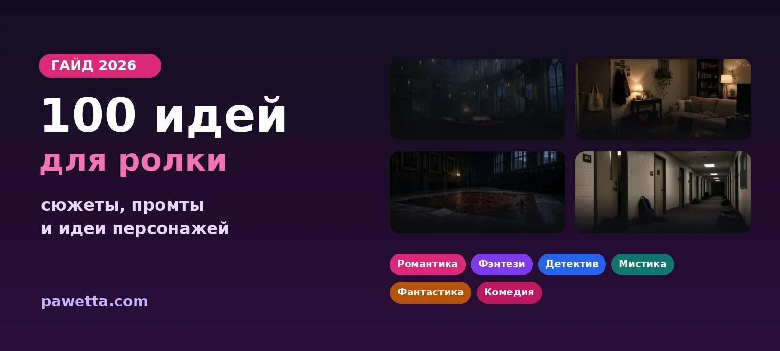 100 идей для ролки: сюжеты по жанрам, промты и идеи персонажей