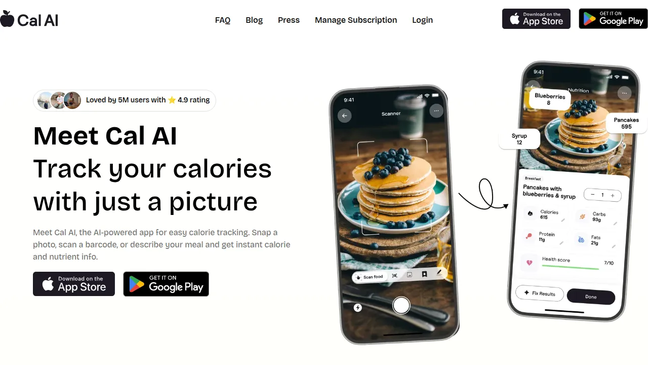 Главная Cal AI