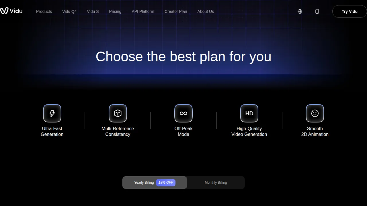 Тарифы Vidu