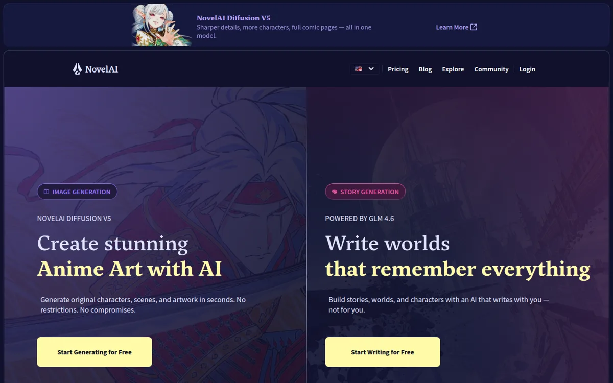 Главная NovelAI