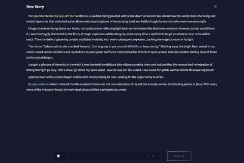 Редактор историй NovelAI