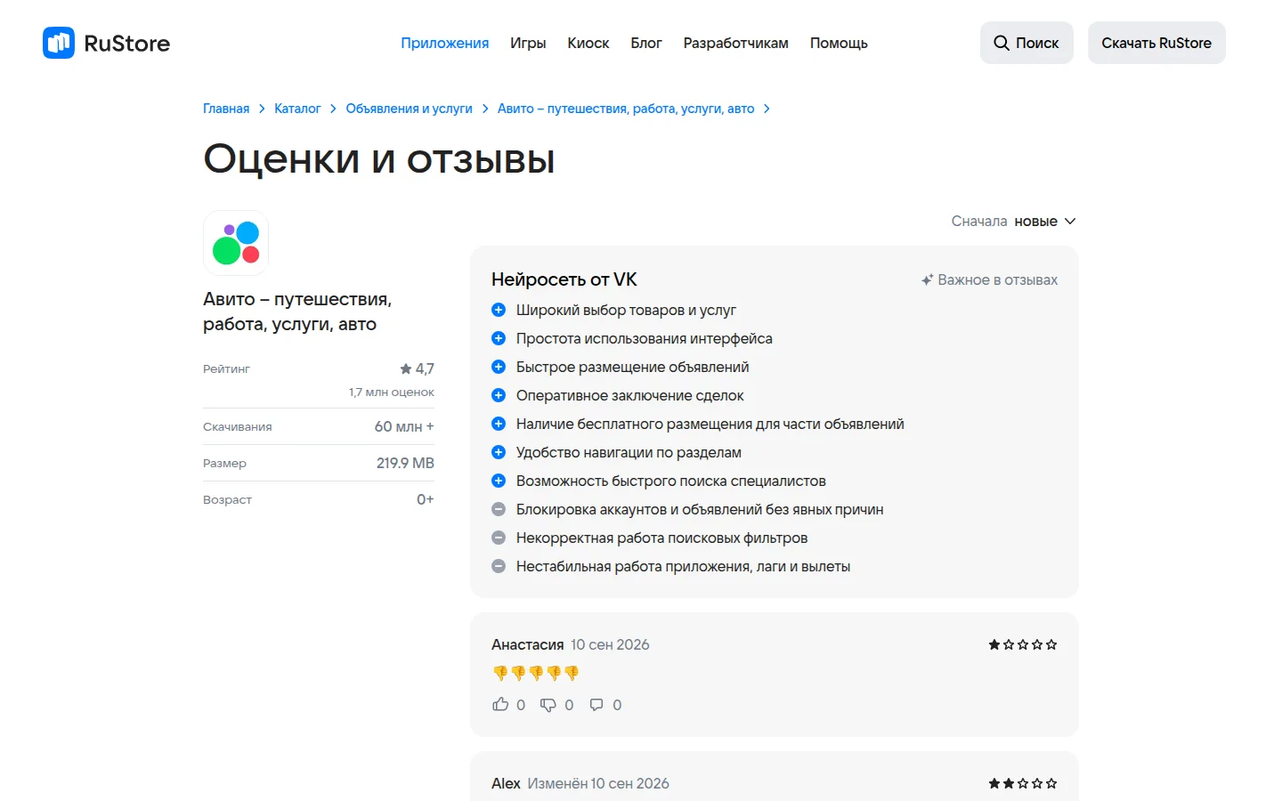 Авито Авто — каталог автомобилей