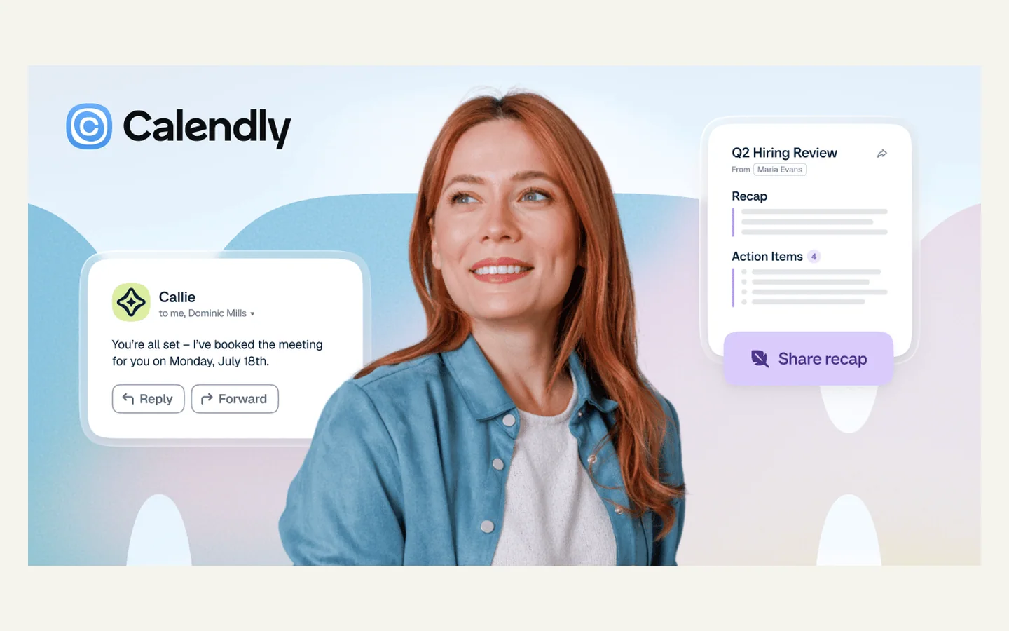 Официальная продуктовая иллюстрация сервиса Calendly