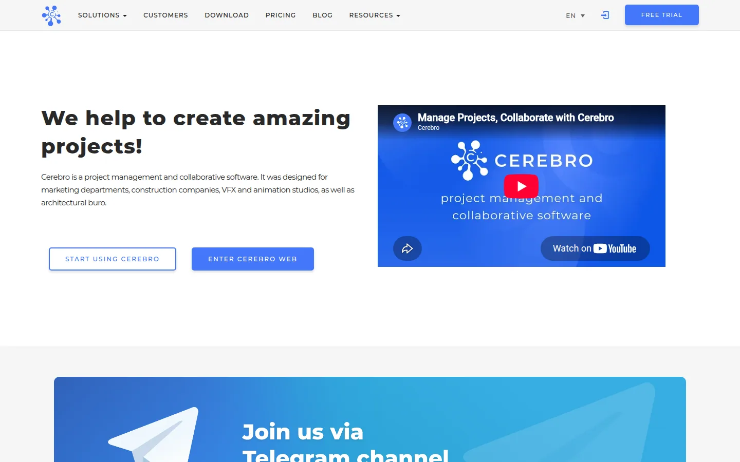 Система управления проектами Cerebro