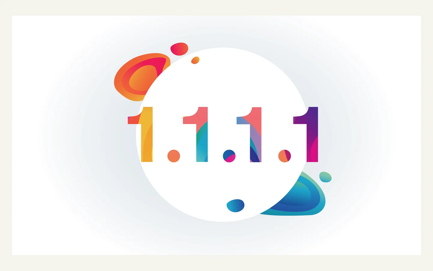 Официальная продуктовая иллюстрация сервиса Cloudflare 1.1.1.1