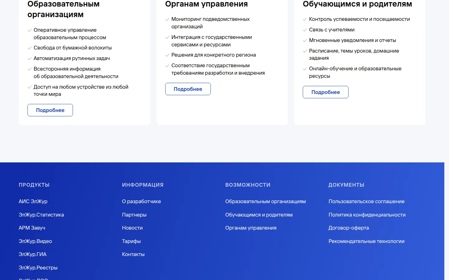 ЭлЖур — возможности