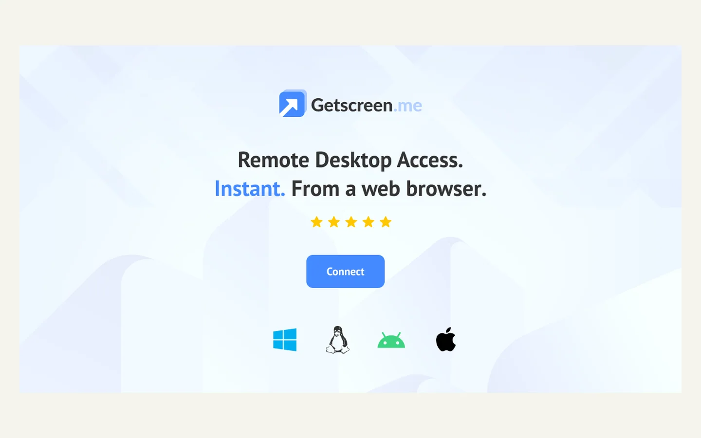 Официальная продуктовая иллюстрация сервиса Getscreen.me