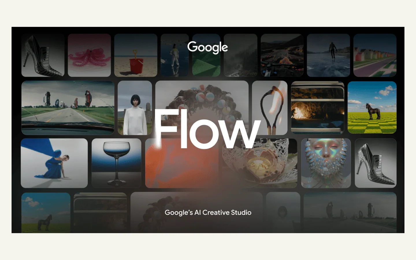 Официальная продуктовая иллюстрация сервиса Google Flow