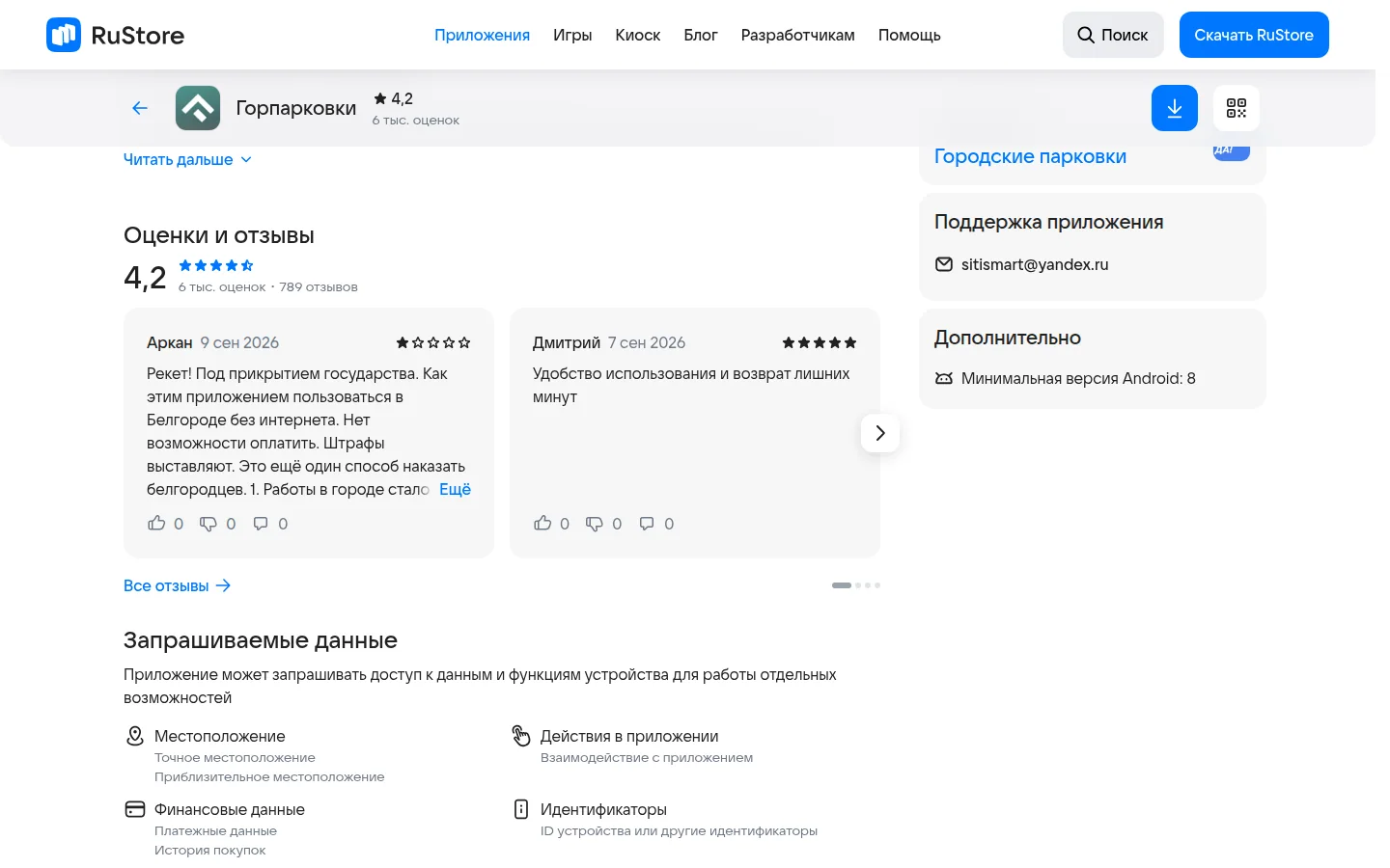 Горпарковки — отзывы и сведения