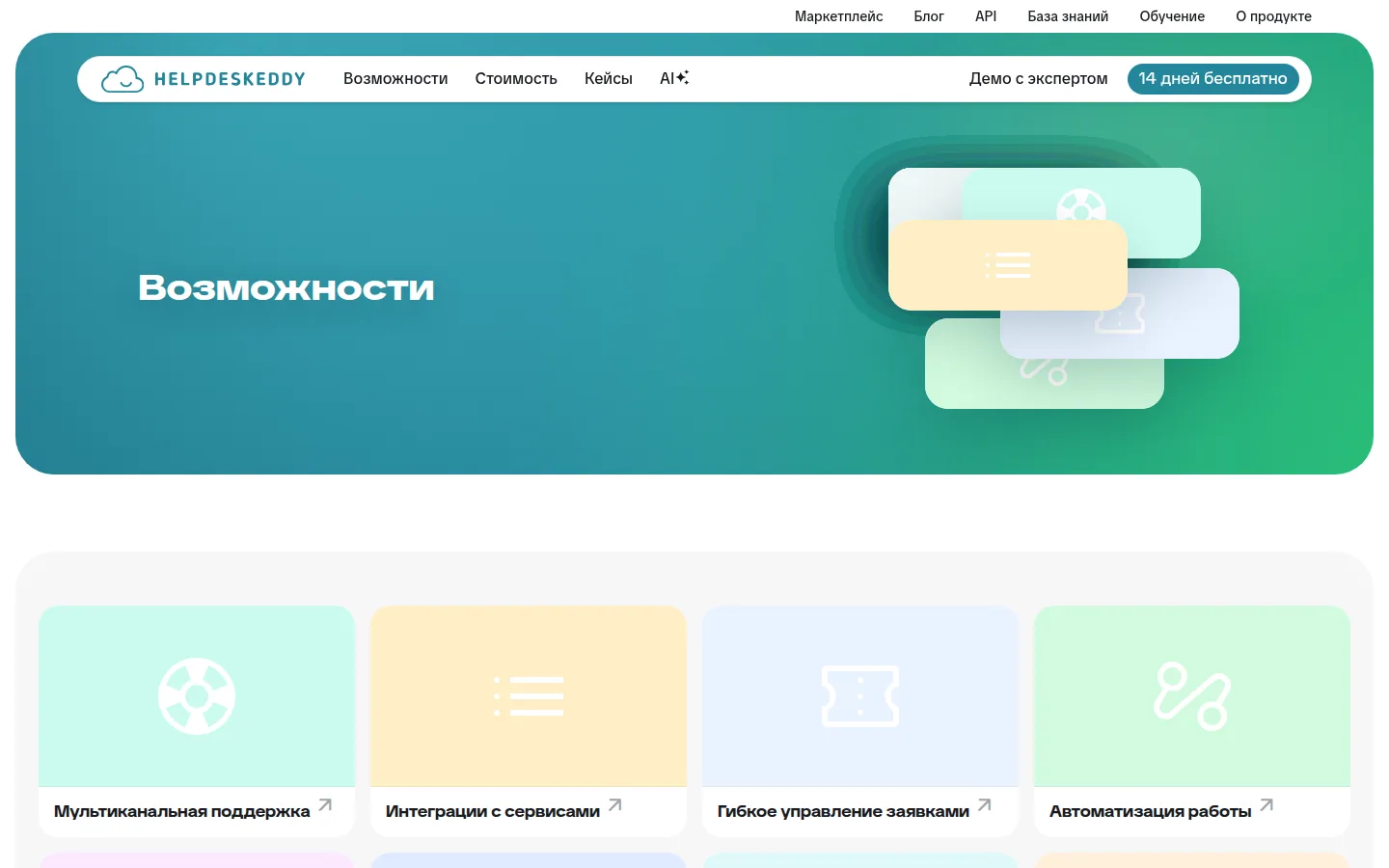 Возможности HelpDeskEddy