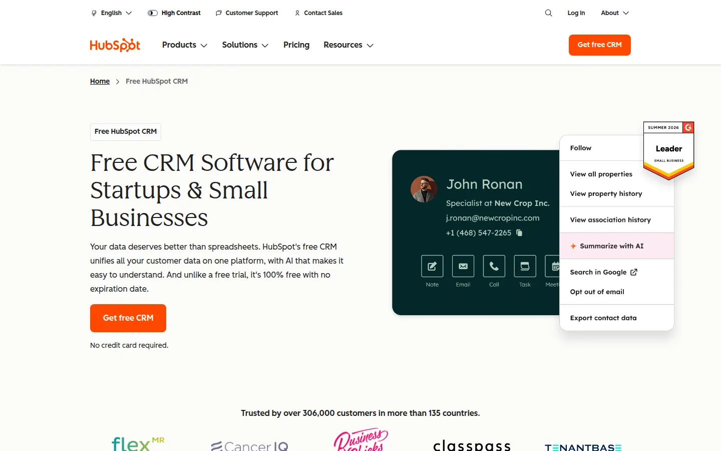 CRM-платформа HubSpot для маркетинга, продаж и поддержки