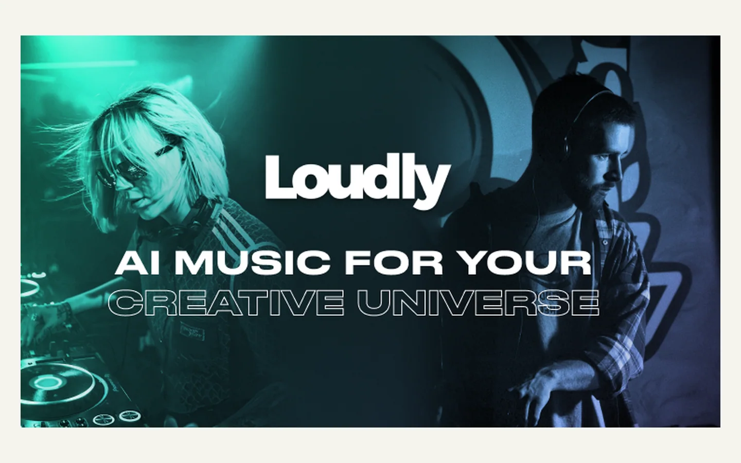 Официальная продуктовая иллюстрация сервиса Loudly