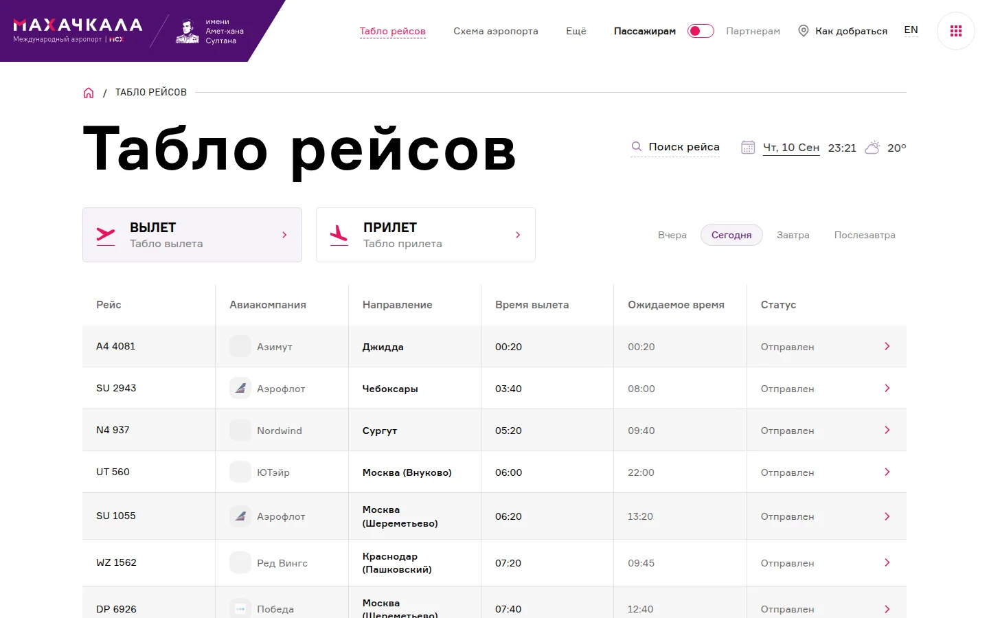 Аэропорт Махачкала — дорога и терминал