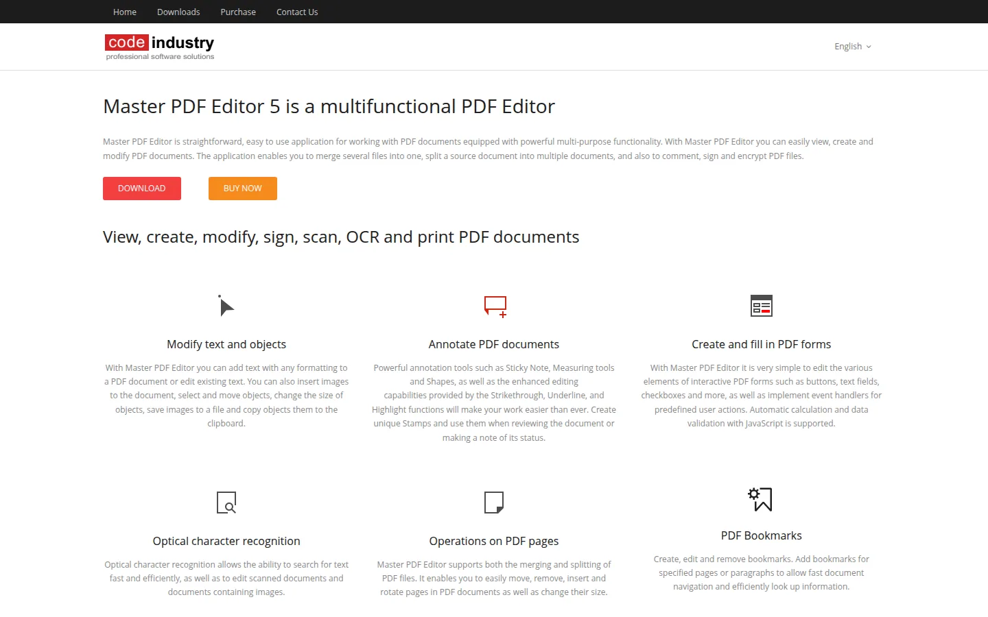 Главная страница сервиса Master PDF Editor