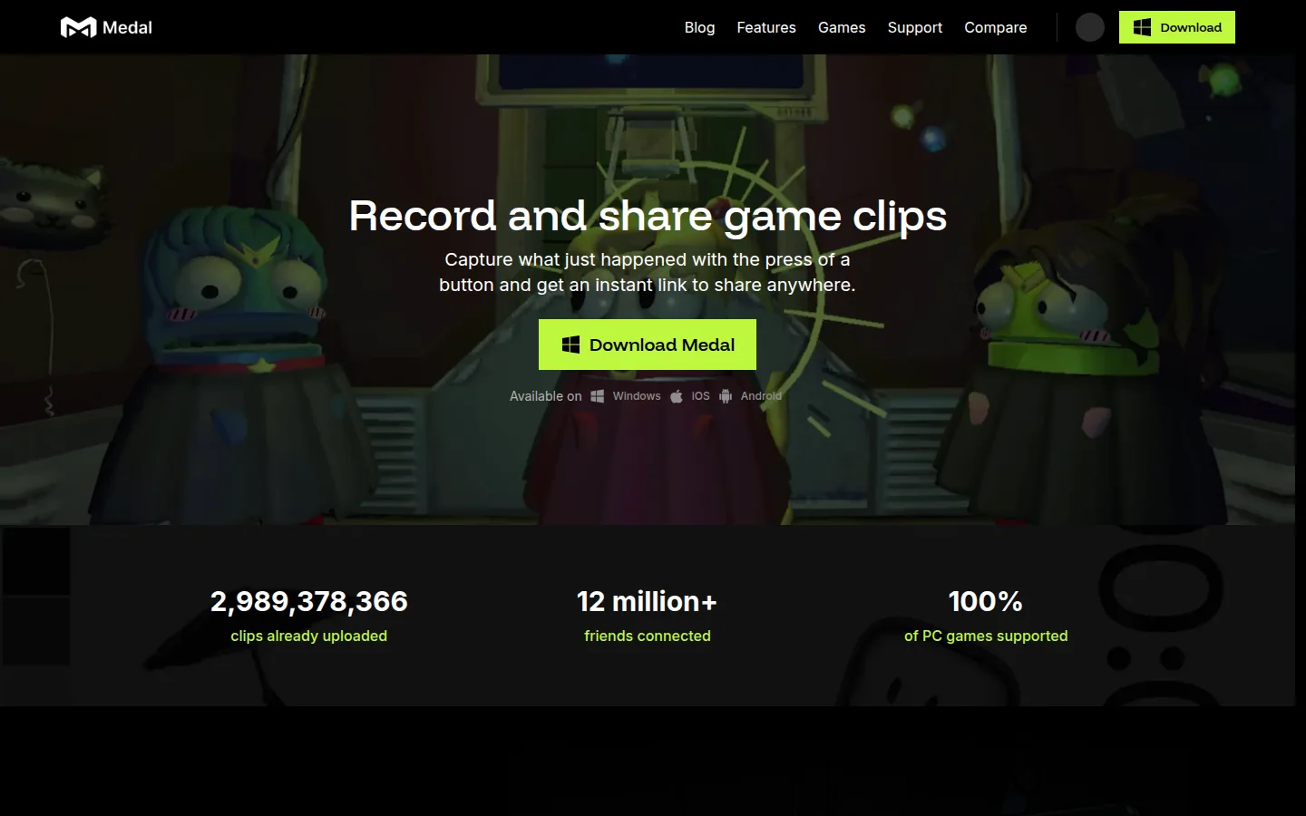 Medal.tv — запись игровых клипов