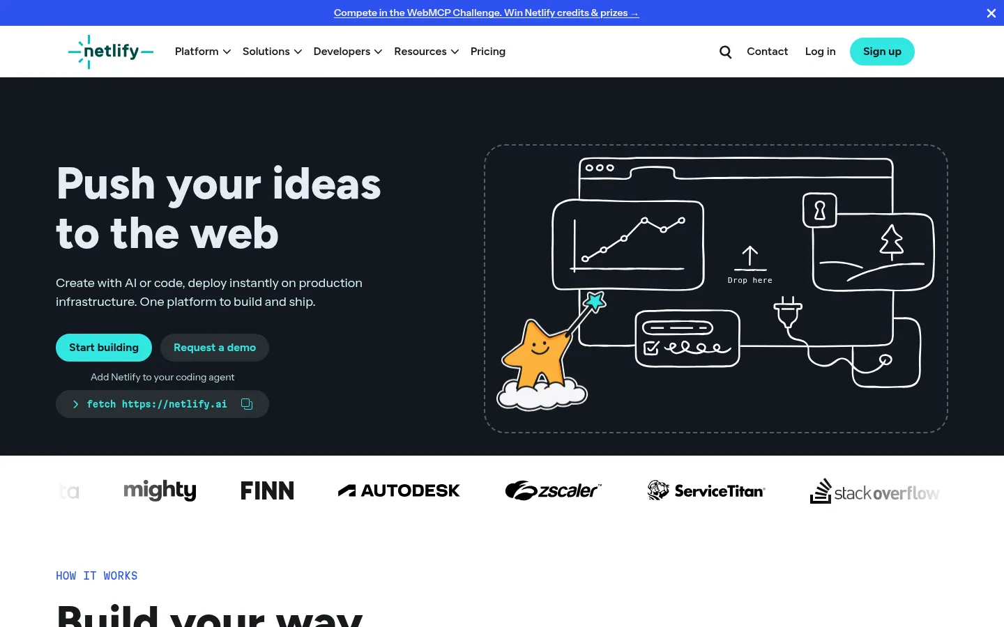 Платформа Netlify для сайтов и веб-приложений