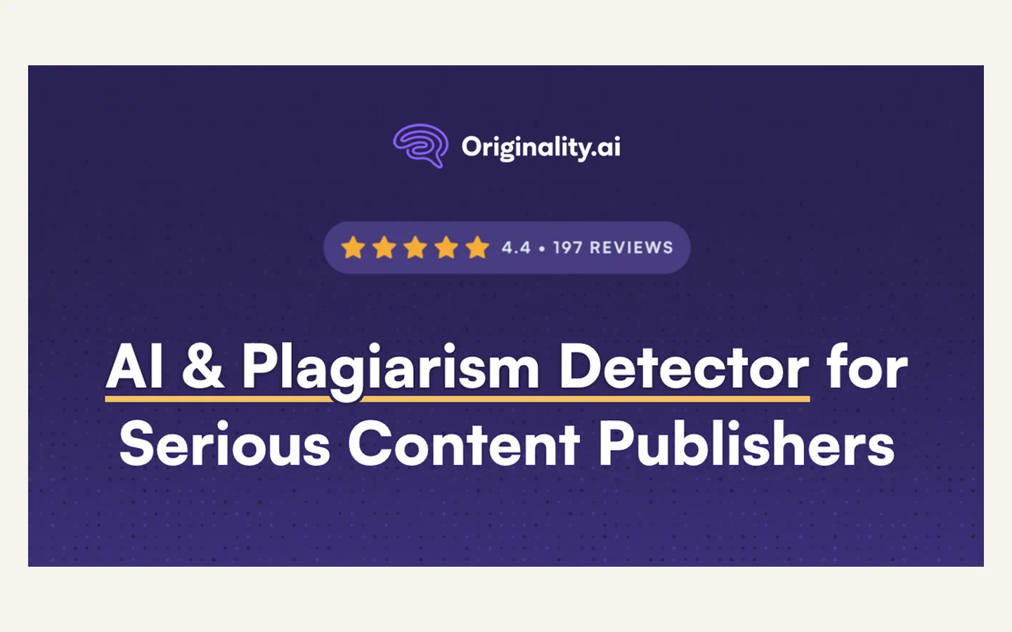 Официальная продуктовая иллюстрация сервиса Originality.ai