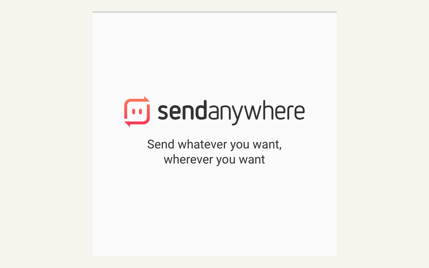 Официальная продуктовая иллюстрация сервиса Send Anywhere