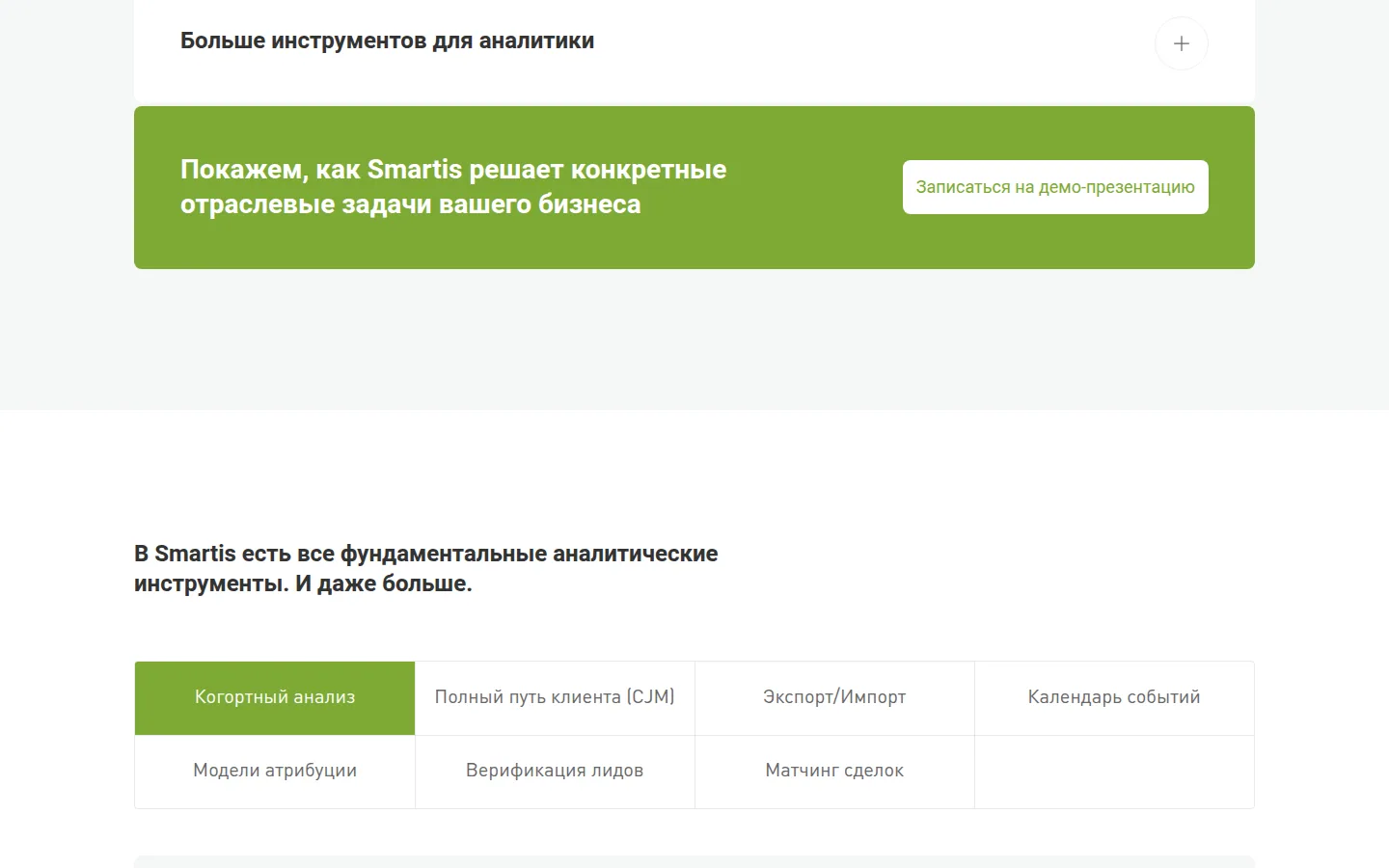 Дашборды сквозной аналитики Smartis